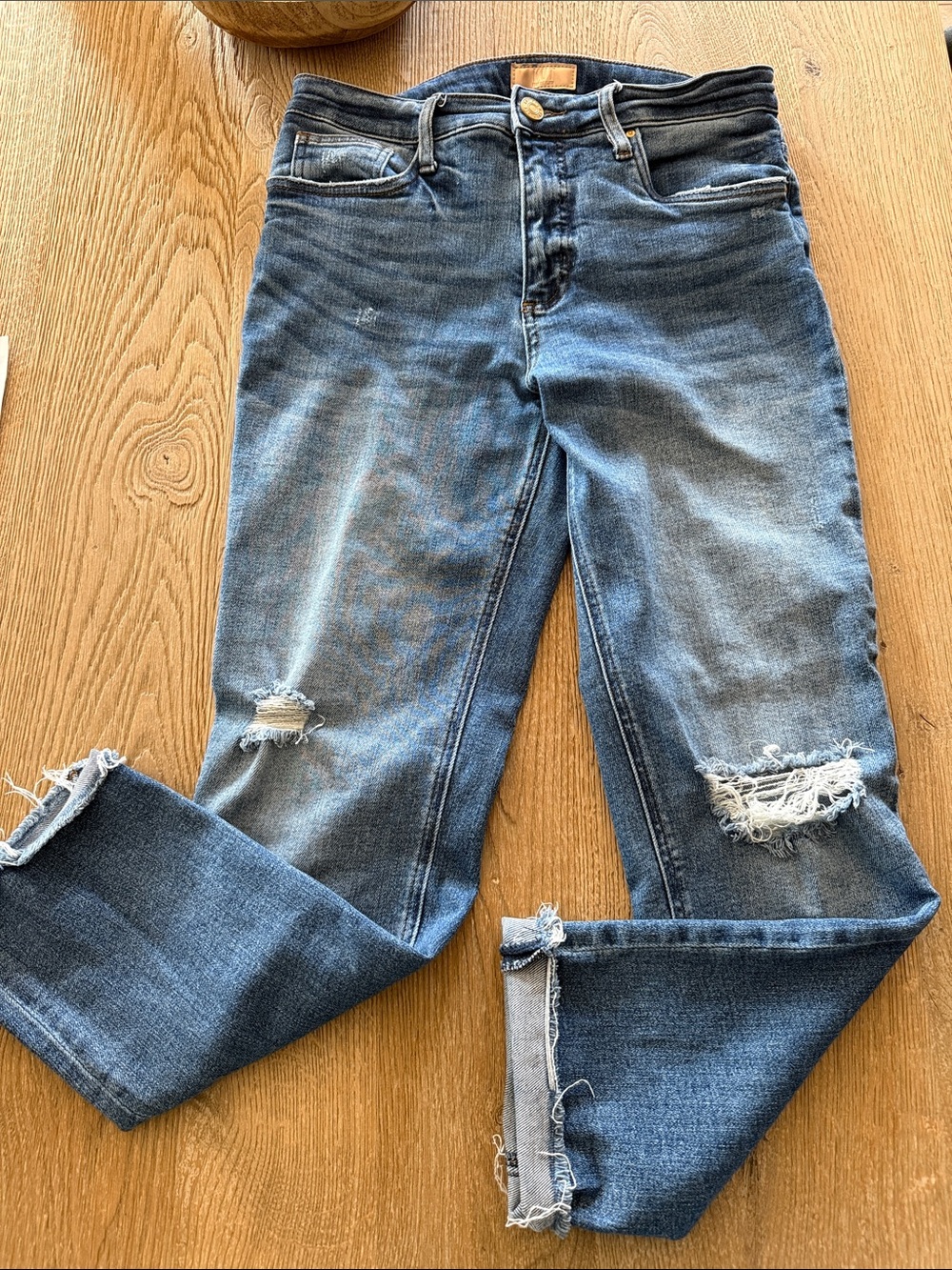 Kut from the Kloth Distressed Blue Boyfriend Jeans
